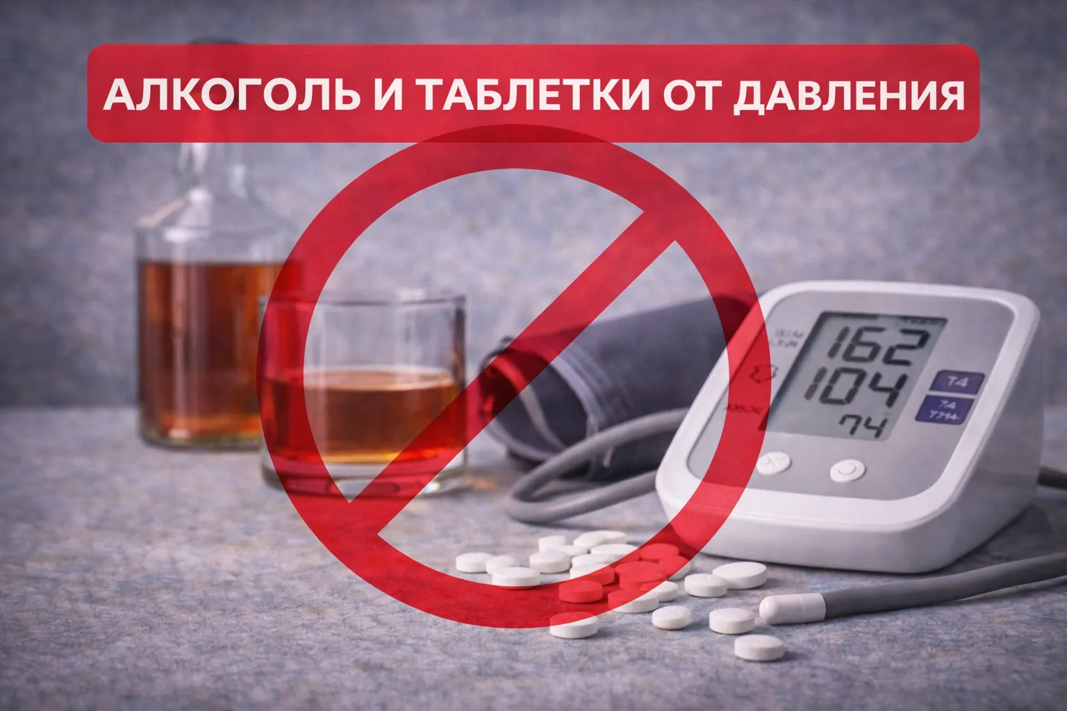 Алкоголь и таблетки от давления